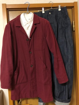 「PINE（パイン）のアイテム」を使った、雨だからさん（メンズ・168cm）の秋コーディネート