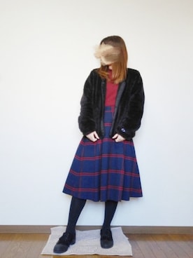 chanaさん（レディース・152cm）の冬コーディネート