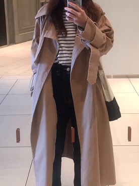 「春コート」｜akaneさん（レディース・158cm）の春コーディネート