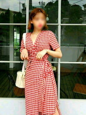 「フォロバ」｜「アイテム（ワンピース/ドレス）」を使った、hikaru730さん（レディース・154cm）の夏コーディネート