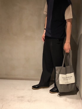 「GERMAN TRAINER（ジャーマントレーナー）の［ジャーマントレーナー］SC GERMAN TRAINER スニーカー（スニーカー）」を使った、ゆきさん（メンズ・173cm）の夏コーディネート