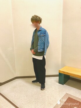 「BIGBANG（ビッグバン）のアイテム」を使った、takkunさん（メンズ・179cm）の秋コーディネート