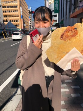 「coca（coca）（コカ）のアイテム（ダウンジャケット/コート）」を使った、Refuaさん（レディース・167cm）の冬コーディネート
