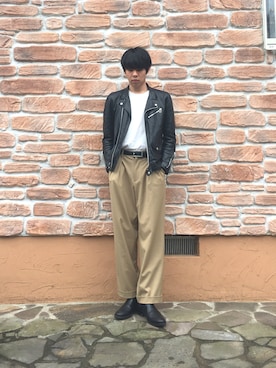 「417 EDIFICE（フォーワンセブンエディフィス）のアイテム（ブーツ）」を使った、KNCさん（メンズ・176cm）の春コーディネート