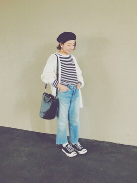 「アイテム（ピアス（両耳用））」を使った、mizさん（レディース・148cm・30代）の春コーディネート