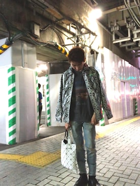 「インスタやってます」｜「アイテム（アクセサリー）」を使った、mino826さん（メンズ・170cm）の秋コーディネート