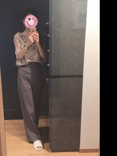 春夏　新品　BALLSEY コットンオックス ハイウエスト　ベイカーパンツ セール】 コットンオックス ハイウエストベイカーパンツ