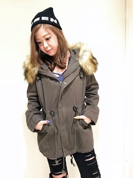 「ROGER AND RAW（ロジャーアンドロウ）のアイテム（ジャケット/アウター）」を使った、ROGER AND RAW STAFFさん（レディース・160cm）の秋コーディネート