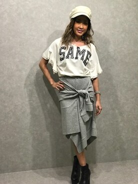 「ROGER AND RAW（ロジャーアンドロウ）のアイテム」を使った、ROGER AND RAW STAFFさん（レディース・160cm）の春コーディネート