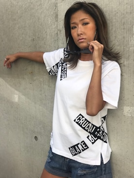 「GGD（ジージーディー）のアイテム」を使った、ROGER AND RAW STAFFさん（レディース・160cm）の夏コーディネート