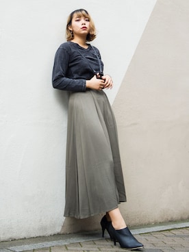 「ROGER AND RAW（ロジャーアンドロウ）のアイテム」を使った、ROGER AND RAW STAFFさん（レディース・160cm）の秋コーディネート