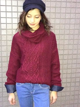 「ROGER AND RAW（ロジャーアンドロウ）のアイテム」を使った、ROGER AND RAW STAFFさん（レディース・152cm）の秋コーディネート