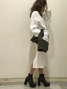 「ROGER AND RAW（ロジャーアンドロウ）のアイテム」を使った、ROGER AND RAW STAFFさん（レディース・160cm）の春コーディネート