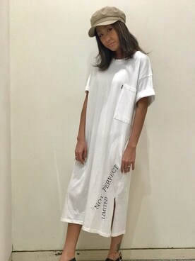「GGD（ジージーディー）のアイテム」を使った、ROGER AND RAW STAFFさん（レディース・160cm）の春コーディネート