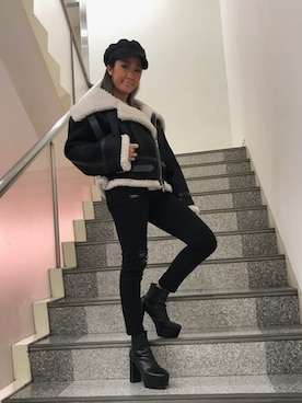 「ROGER AND RAW（ロジャーアンドロウ）のアイテム（ジャケット/アウター）」を使った、ROGER AND RAW STAFFさん（レディース・160cm）の秋コーディネート