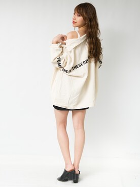 「#ジャケット」｜「アイテム（ブルゾン）」を使った、ROGER AND RAW STAFFさん（レディース・160cm）の冬コーディネート