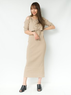 「ROGER AND RAW（ロジャーアンドロウ）のアイテム」を使った、ROGER AND RAW STAFFさん（レディース・158cm）の夏コーディネート