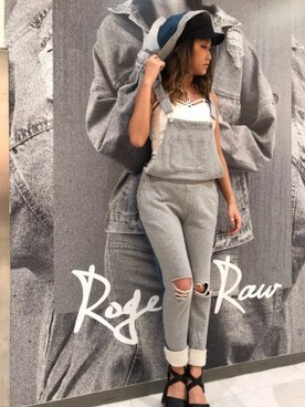 「#サロペット」｜ROGER AND RAW STAFFさん（レディース・160cm）の夏コーディネート