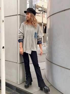 「ROGER AND RAW（ロジャーアンドロウ）のアイテム」を使った、ROGER AND RAW STAFFさん（レディース・160cm）の秋コーディネート