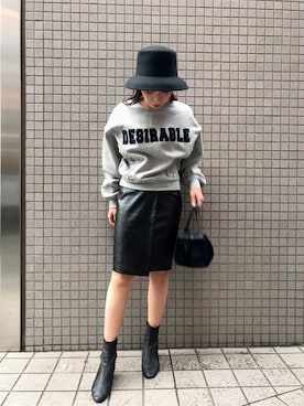 「ROGER AND RAW（ロジャーアンドロウ）のアイテム」を使った、ROGER AND RAW STAFFさん（レディース・160cm）の秋コーディネート