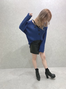 「ROGER AND RAW（ロジャーアンドロウ）のアイテム」を使った、ROGER AND RAW STAFFさん（レディース・160cm）の冬コーディネート