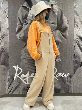 「ROGER AND RAW（ロジャーアンドロウ）のアイテム」を使った、ROGER AND RAW STAFFさん（レディース・160cm）の春コーディネート