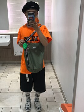 「MILKFED.（ミルクフェド）のアイテム（財布/小物）」を使った、Toshiaki Nakamuraさん（メンズ・160cm）の夏コーディネート