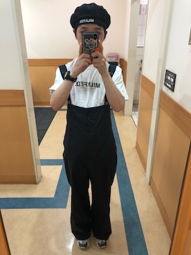 「MILKFED.（ミルクフェド）のアイテム（つなぎ/オールインワン）」を使った、Toshiaki Nakamuraさん（メンズ・160cm）の春コーディネート