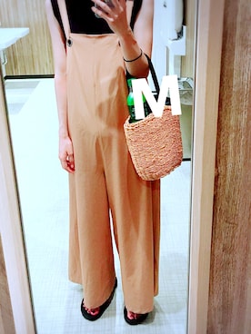 「BIOTOP（ビオトープ）のアイテム（タンクトップ）」を使った、miruuuuさん（レディース・164cm）の夏コーディネート