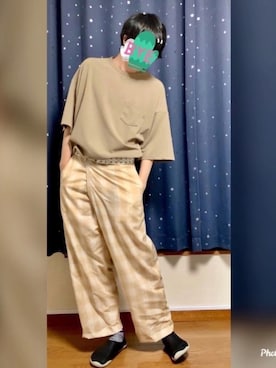 「GGD SELECT（ジージーディー　セレクト）のアイテム」を使った、バヤシさん（メンズ・181cm）の夏コーディネート