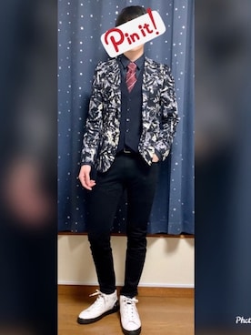 「GGD（ジージーディー）のアイテム（ジャケット/アウター）」を使った、バヤシさん（メンズ・181cm）の冬コーディネート