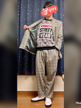 「GGD（ジージーディー）のアイテム（ジャケット/アウター）」を使った、バヤシさん（メンズ・180cm）の冬コーディネート