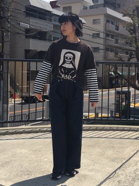 「スプリングSENSEOFPLACE」｜彩里さん（レディース・160cm）の春コーディネート