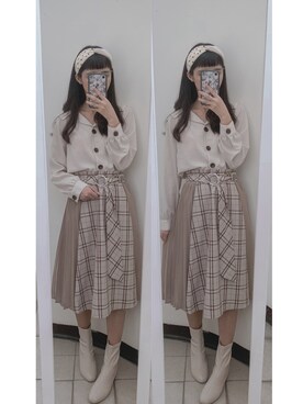 Lu🇹🇼さん（レディース・162cm）の春コーディネート