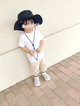 「babygap」｜「アイテム（スリッポン）」を使った、からころりんさん（キッズ・90cm）の夏コーディネート
