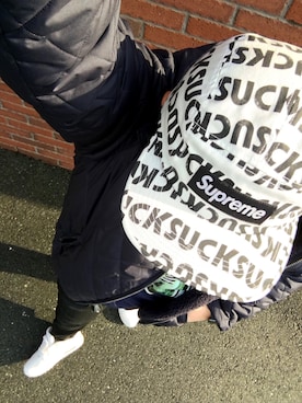 「白キャップ」｜「アイテム（その他アウター）」を使った、NurseManさん（メンズ・175cm）の冬コーディネート