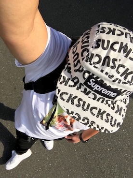 「白キャップ」｜「アイテム（アナログ腕時計）」を使った、NurseManさん（メンズ・175cm）の春コーディネート