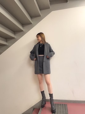 「SPIRALGIRL（スパイラルガール）のアイテム（アクセサリー）」を使った、nanaさん（レディース・162cm）の秋コーディネート