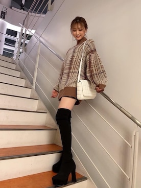 nanaさん（レディース・162cm）の冬コーディネート