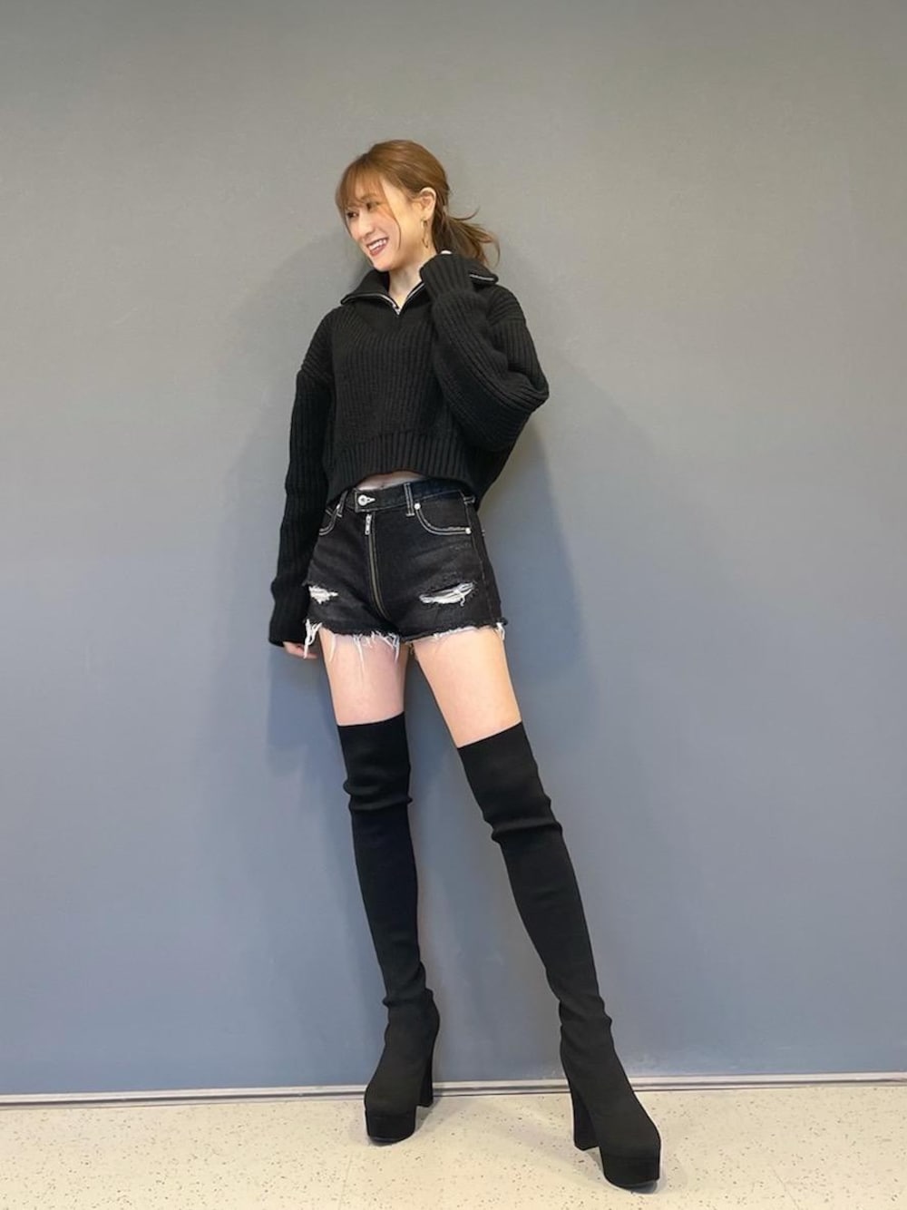 【コーデの主役に】RICKOWENS ブラックニーハイブーツ メーカー 一覧 コーデの主役に】RICKOWENS ブラックニーハイ