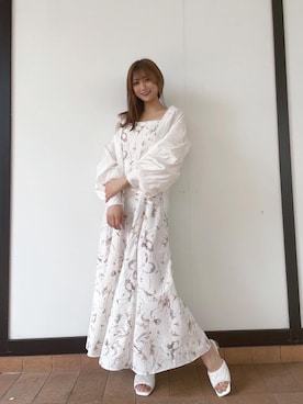 「ペイント」｜「アイテム（ワンピース/ドレス）」を使った、nanaさん（レディース・162cm）の春コーディネート