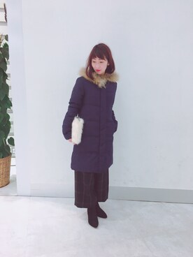 「Te chichi（テチチ）のアイテム（ブーティ）」を使った、あいさん（レディース・153cm）の秋コーディネート
