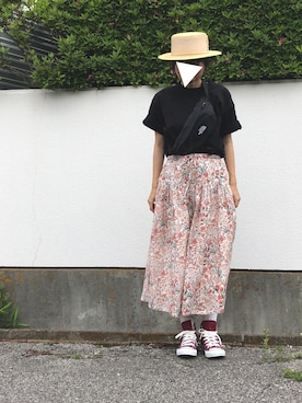 「soil（ソイル）のアイテム」を使った、hazukiさん（レディース・160cm）の春コーディネート