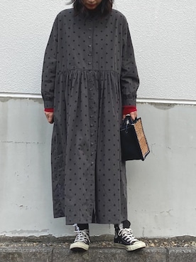 「soil（ソイル）のアイテム（ワンピース/ドレス）」を使った、hazukiさん（レディース・160cm）の春コーディネート