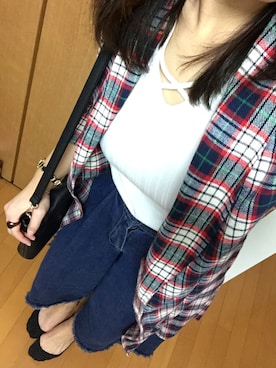 「SEVENDAYS=SUNDAY（セブンデイズサンデイ）のアイテム（ピーコート）」を使った、リンゴさん（レディース・161cm）の春コーディネート