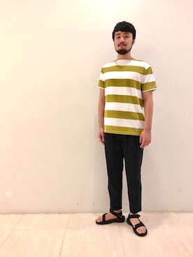 「Morris & Sons（モリスアンドサンズ）のアイテム」を使った、haraさん（メンズ・171cm）の夏コーディネート