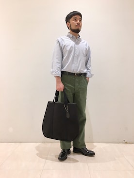 「SANDERS（サンダース）のアイテム」を使った、haraさん（メンズ・171cm）の夏コーディネート