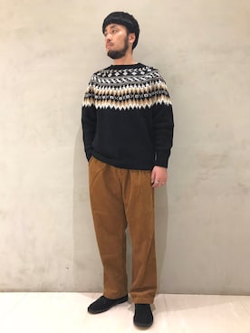 「Engineered Garments（エンジニアードガーメンツ）のアイテム」を使った、haraさん（メンズ・171cm）の秋コーディネート