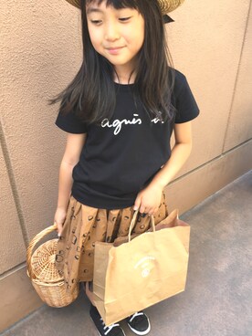 「RODE SKO（ロデスコ）のアイテム」を使った、RICOさん（キッズ・120cm）の春コーディネート