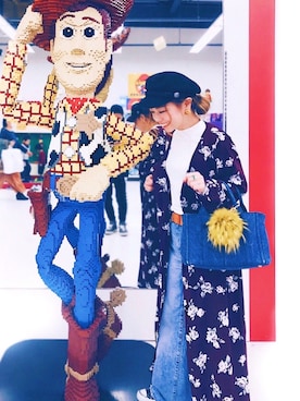 「アイテム（チャーム）」を使った、SHIHOさん（レディース・148cm）の春コーディネート